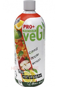 PRO+ Vegetables Nesycený nízkoenergetický nápoj s vitamínem A, C, E, D3, zinku a sladidly - mrkev, jablko, citron (750ml) Obrázek pro PRO+ Vegetables Nesycený nízkoenergetický nápoj s vitamínem A, C, E, D3, zinku a sladidly - mrkev, jablko, citron (750ml)