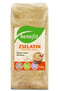 Benefitt Želatina čirá potravinářská 200 bloom - hovězí (250g) Obrázek pro Benefitt Želatina čirá potravinářská 200 bloom - hovězí (250g)