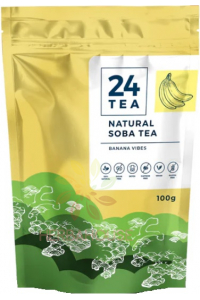 24Tea Natural Soba Tatarská pohanka (Fagopyrum esculentum) – pohankový čaj s banánovou příchutí (100g) Obrázek pro 24Tea Natural Soba Tatarská pohanka (Fagopyrum esculentum) – pohankový čaj s banánovou příchutí (100g)