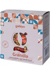 Gabiyo Bezlepková granola s bílou čokoládou, jahodami, kokosem a slunečnicovými semínky bez přidaného cukru (275g) Obrázek pro Gabiyo Bezlepková granola s bílou čokoládou, jahodami, kokosem a slunečnicovými semínky bez přidaného cukru (275g)