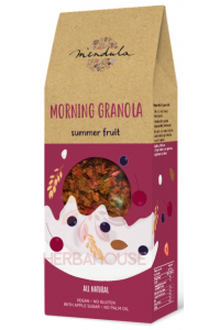 Mendula Summer Fruit Bezlepková granola s třešněmi, jahodami, černým rybízem, kokosem a mandlemi (300g) Obrázek pro Mendula Summer Fruit Bezlepková granola s třešněmi, jahodami, černým rybízem, kokosem a mandlemi (300g)