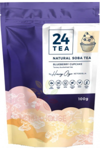 24Tea Natural Soba Tatarská pohanka (Fagopyrum esculentum) – pohankový čaj s příchutí borůvkového koláče (100g) Obrázek pro 24Tea Natural Soba Tatarská pohanka (Fagopyrum esculentum) – pohankový čaj s příchutí borůvkového koláče (100g)