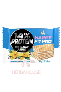 Flis Happy Fit Pro oplatky s vanilkovou náplní bez cukru (95g) Obrázek pro Flis Happy Fit Pro oplatky s vanilkovou náplní bez cukru (95g)