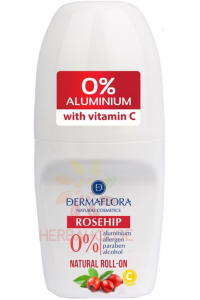 Dermaflora Roseship Roll-on Kuličkový deodorant s olejem z plodů šípku a vitamínem C (50ml) Obrázek pro Dermaflora Roseship Roll-on Kuličkový deodorant s olejem z plodů šípku a vitamínem C (50ml)