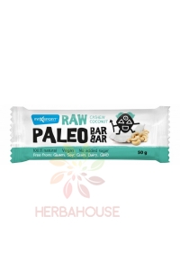 Max Sport Paleo Raw Bar tyčinka kokos a kešu ořechy (50g) Obrázek pro Max Sport Paleo Raw Bar tyčinka kokos a kešu ořechy (50g)