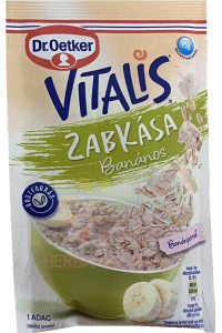 Dr.Oetker Vitalis Ovesná kaše banán (55g) Obrázek pro Dr.Oetker Vitalis Ovesná kaše banán (55g)