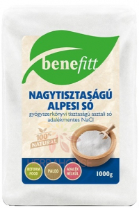 Benefitt Vysoce čistá alpská sůl - jemná (1000g) Obrázek pro Benefitt Vysoce čistá alpská sůl - jemná (1000g)